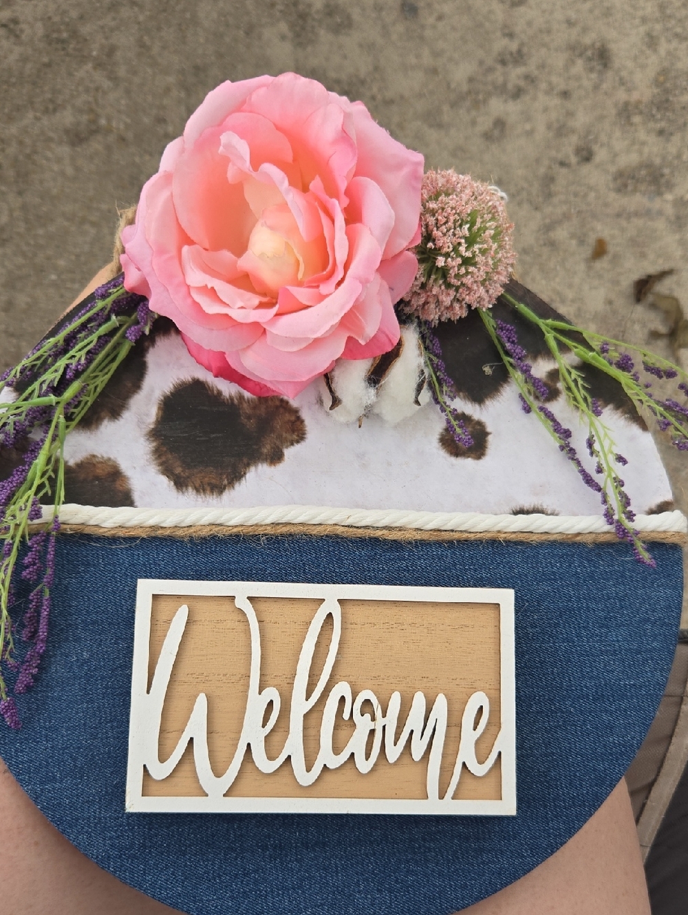 Welcome Hanging Sign - Front Door Or Inside